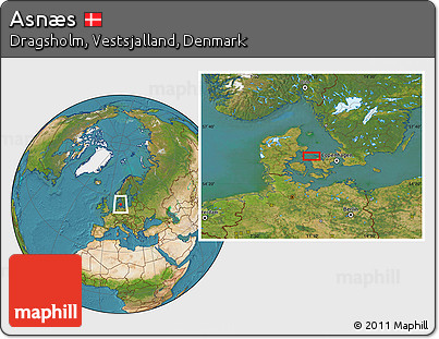 Satellite Location Map of Asnæs
