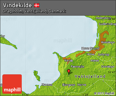 Physical Map of Vindekilde