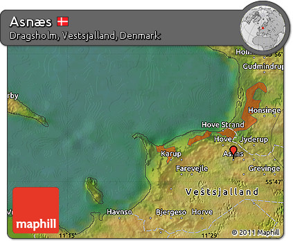 Satellite Map of Asnæs