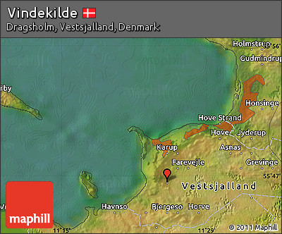 Satellite Map of Vindekilde