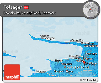 Political Panoramic Map of Tolsager