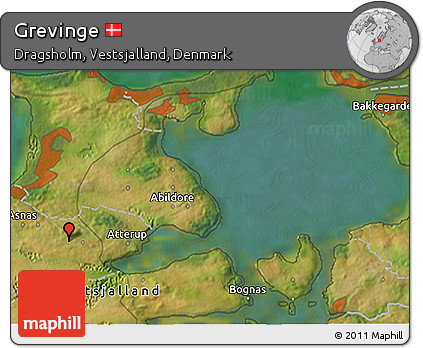 Satellite 3D Map of Grevinge