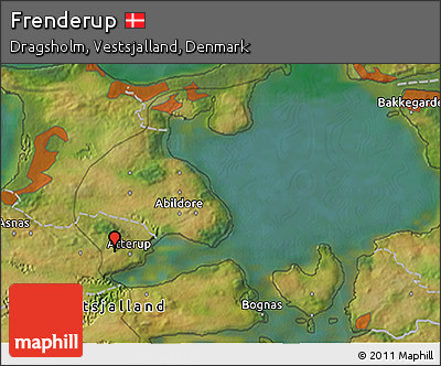 Satellite 3D Map of Frenderup