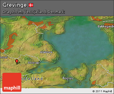 Satellite 3D Map of Grevinge