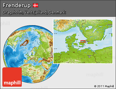 Physical Location Map of Frenderup