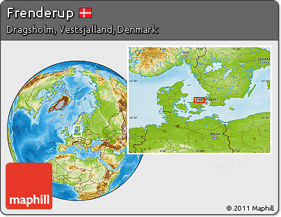 Physical Location Map of Frenderup