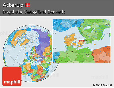 Political Location Map of Atterup
