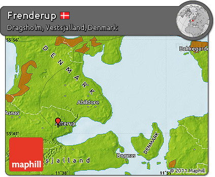 Physical Map of Frenderup