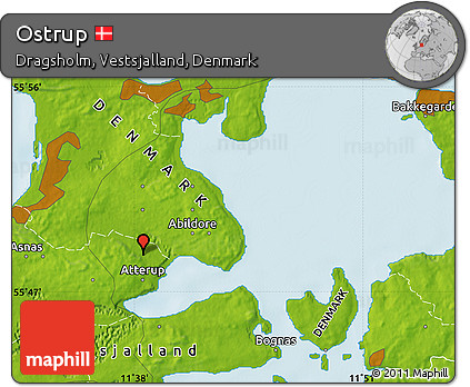 Physical Map of Ostrup