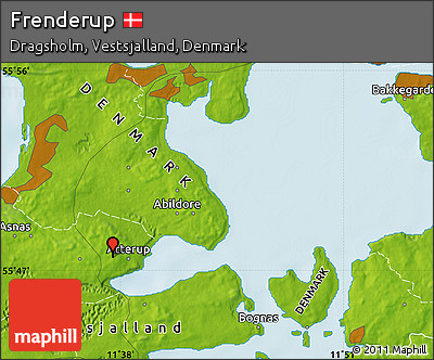 Physical Map of Frenderup
