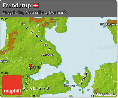 Physical Map of Frenderup