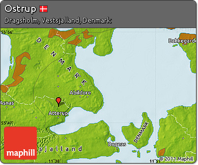 Physical Map of Ostrup