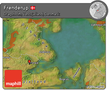 Satellite Map of Frenderup
