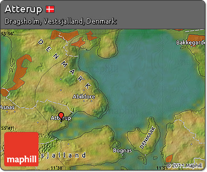 Satellite Map of Atterup
