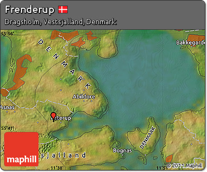 Satellite Map of Frenderup