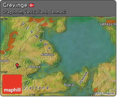 Satellite Map of Grevinge