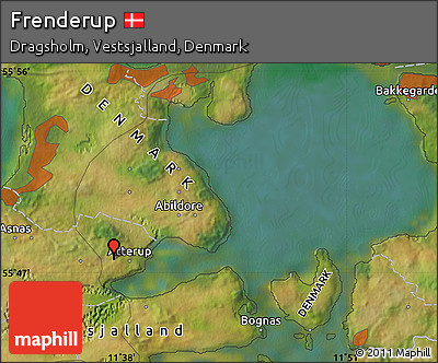 Satellite Map of Frenderup
