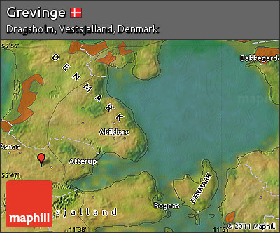 Satellite Map of Grevinge