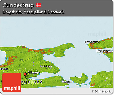Physical Panoramic Map of Gundestrup