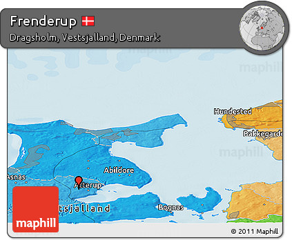 Political Panoramic Map of Frenderup