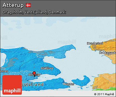 Political Panoramic Map of Atterup