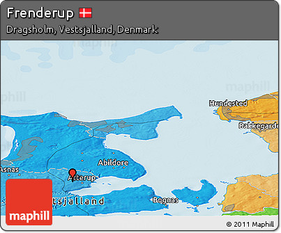 Political Panoramic Map of Frenderup