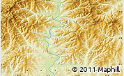 Physical Map of the area around 55° 56' 31" N, 121° 37' 30" E