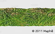Satellite Panoramic Map of the area around 55° 56' 31" N, 121° 37' 30" E