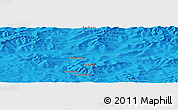 Political Panoramic Map of the area around 55° 56' 31" N, 127° 34' 30" E