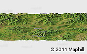 Satellite Panoramic Map of the area around 55° 56' 31" N, 127° 34' 30" E
