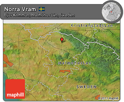 Satellite 3D Map of Norra Vram