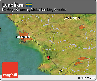 Satellite 3D Map of Lundåkra