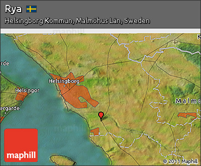 Satellite 3D Map of Rya