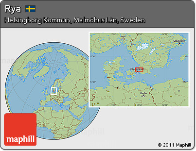 Savanna Style Location Map of Rya