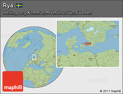 Savanna Style Location Map of Rya