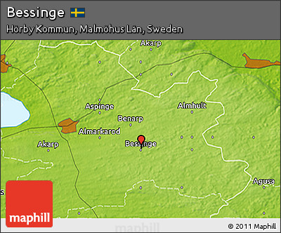 Physical 3D Map of Bessinge