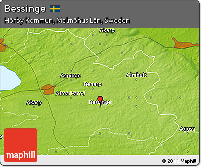 Physical 3D Map of Bessinge