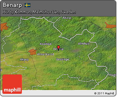 Satellite 3D Map of Benarp
