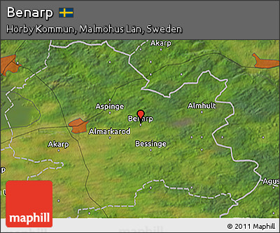 Satellite 3D Map of Benarp