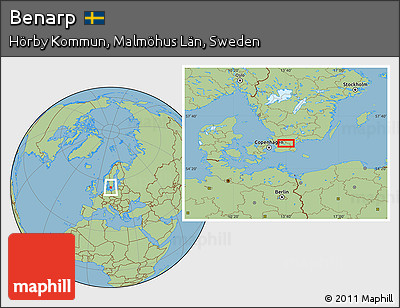 Savanna Style Location Map of Benarp