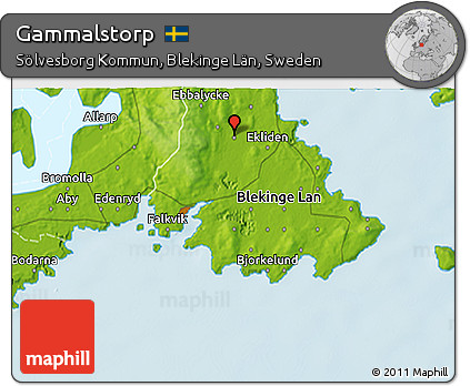 Physical 3D Map of Gammalstorp