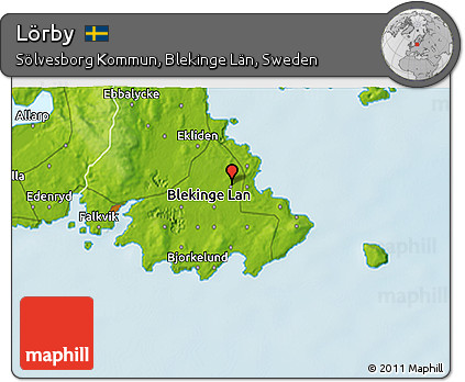 Physical 3D Map of Lörby