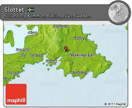 Physical 3D Map of Slottet