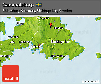 Physical 3D Map of Gammalstorp