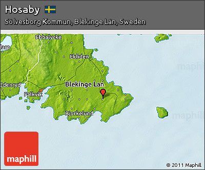 Physical 3D Map of Hosaby