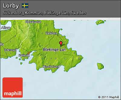 Physical 3D Map of Lörby