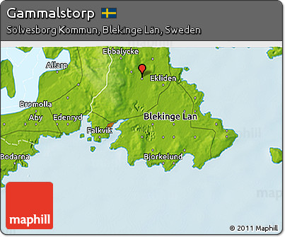 Physical 3D Map of Gammalstorp