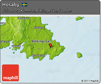 Physical 3D Map of Hosaby