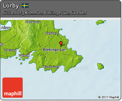 Physical 3D Map of Lörby