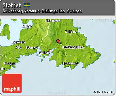 Physical 3D Map of Slottet